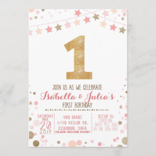Invitation fait sur commande d'anniversaire