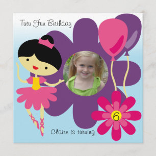 Invitation fait sur commande d'anniversaire de