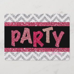 Invitation fait sur commande de fête