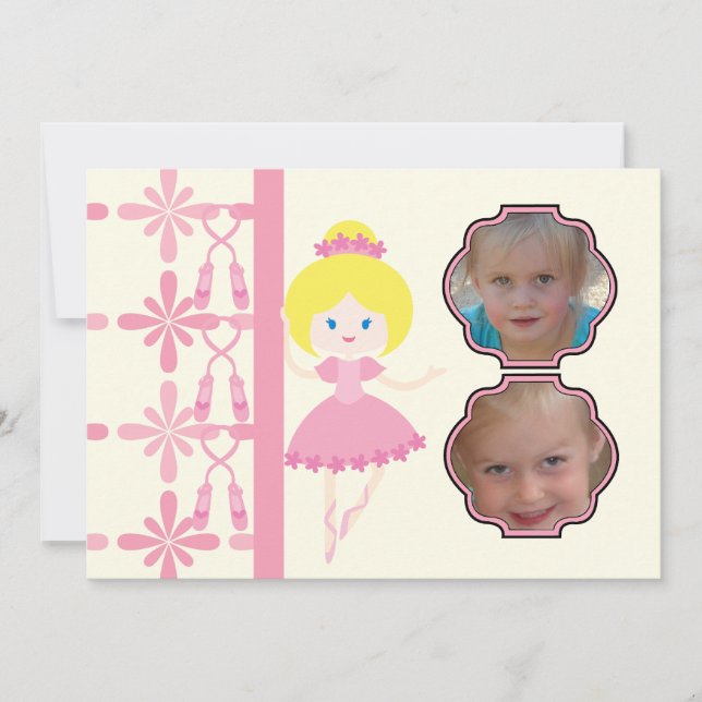 Invitation faite sur commande d'anniversaire de (Devant)