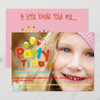 Invitation faite sur commande d'anniversaire de