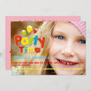 Invitation faite sur commande d'anniversaire de