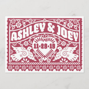 Invitation faite sur commande d'inséparables