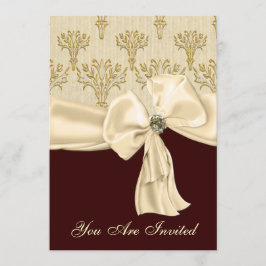 Invitation faite sur commande élégante de dîner de