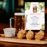 Faites 50 de nouveau grand bières fête d'anniversa