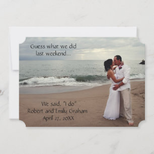 Invitation Faites une annonce de mariage pour deviner ce que