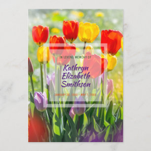 Invitation Faites vos propres tulipes de ressort de cérémonie