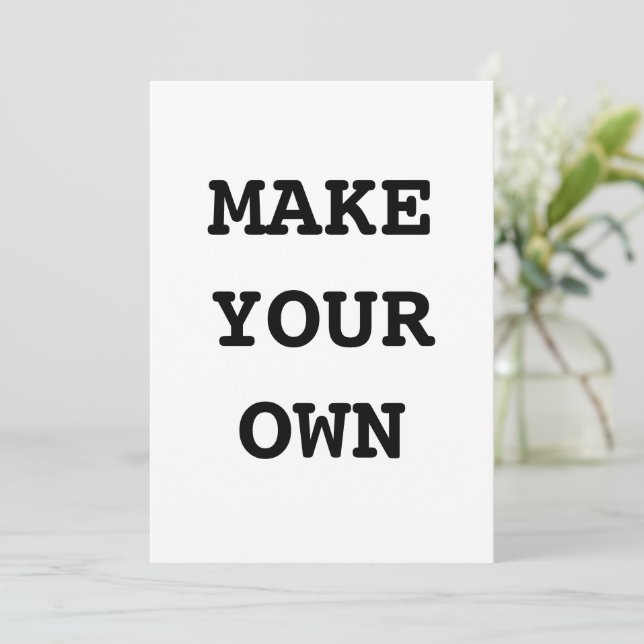 INVITATION FAITES VOTRE PROPRE (Debout devant)