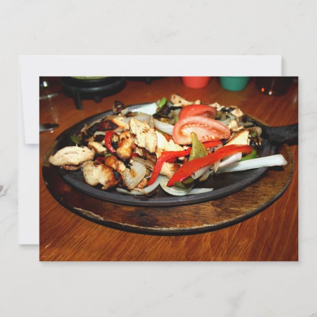 Invitation Fajitas de poulet (Devant)