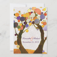 Fall Love Trees Mariage moderne