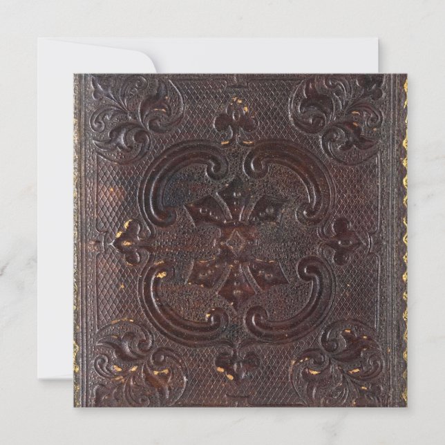 Invitation Falln Ancient Leather Book (Devant)