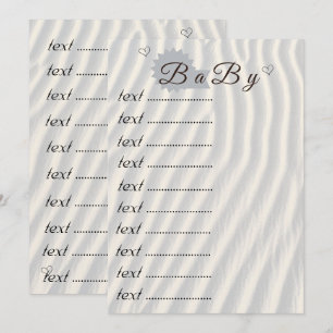 Invitation Famille baby shower Game   Jeux de baby shower Imp