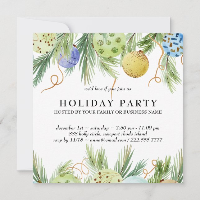 Invitation *~* Famille d'entreprise AP20 Fête de Noël  (Devant)