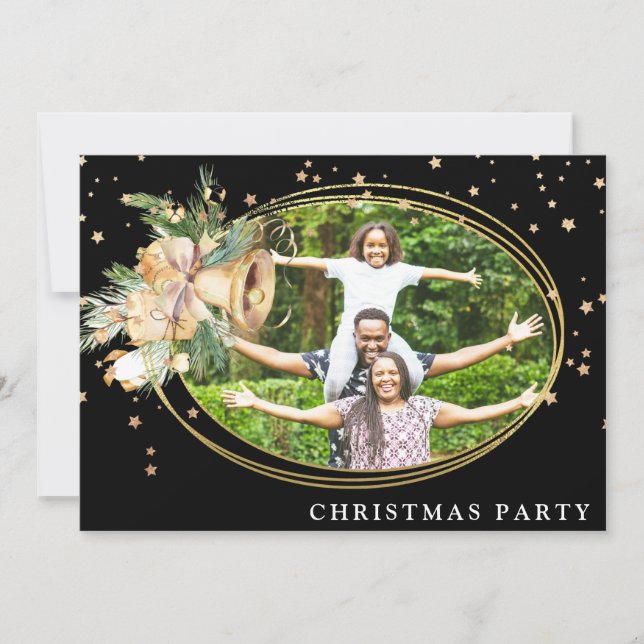 Invitation *~* Famille d'entreprise. Photo de fête de Noël AP (Devant)