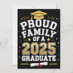 Invitation Famille fière d'une promotion de diplômé 2025