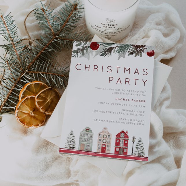 Invitation Famille moderne ou bureau fête de Noël (Créateur téléchargé)