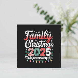 Invitation Famille Noël 2025 Matching tenue Xmas Squad
