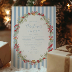 Invitation Famille Noël Classique au Pin Sylvestre