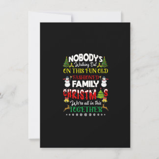 Invitation Family Christmas we are in this together Merry