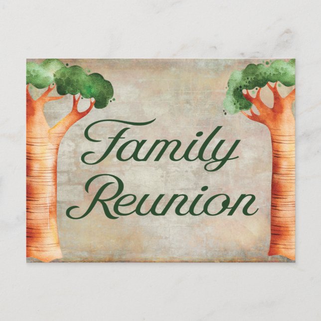 Invitation Family Reunion Family Tree (Devant)