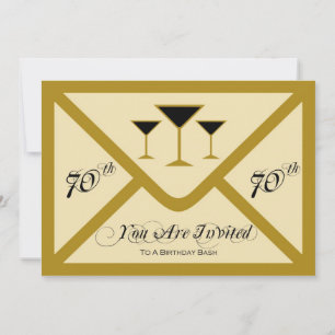 Invitation Fantaisie et divertissement 70e anniversaire Invit
