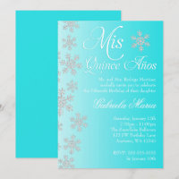Fantasme de neige Turquoise Hiver Wonderland Quinc