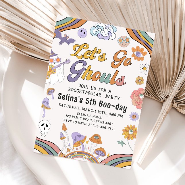 Invitation Fantôme Halloween Anniversaire Super Allons Gouls (Créateur téléchargé)