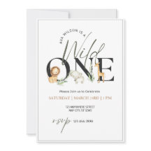 Far One Aquarelle Animal Premier Anniversaire