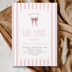 Invitation Fard à joues arc-en-ciel vintage rose Baby Shower
