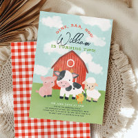 Farm Animal Boys Barnyard 2e anniversaire