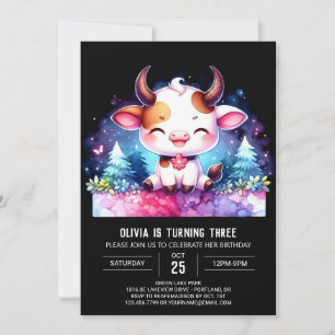 Invitation Farmyard Online Vache Anniversaire