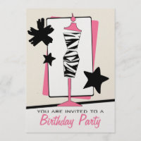Fashion Birthday Party - Zebra Imprimer la tenue