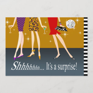 Invitation Fashion Party Filles Surprise Birthday Party
