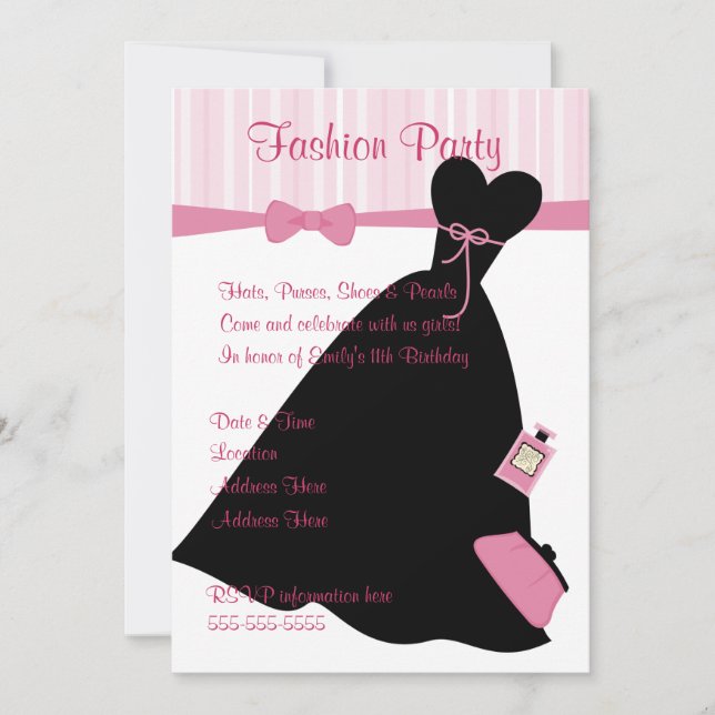 Invitation Fashion Show (Devant)