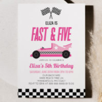 Fast & Five Pink Race Car 5ème anniversaire