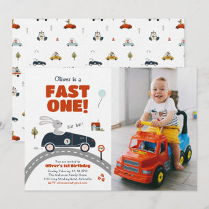 Invitation Fast One Cars 1er anniversaire