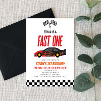 Fast One Red Flame Race Voiture 1er anniversaire f