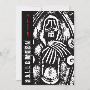 Invitation Faucheuse effrayante squelette de la mort invitati