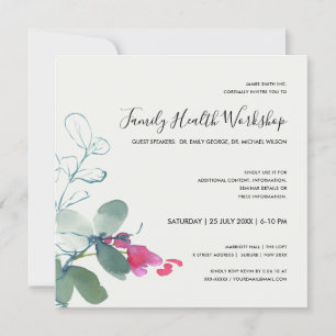 INVITATION FAUNE VERTE ROSE EUCALYPTUS WREATH WORKSHOP