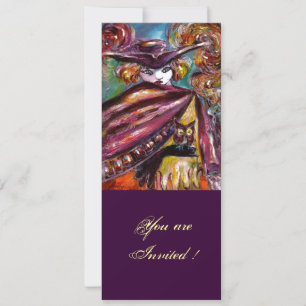 Invitation FAUST/ Masque mystérieux avec Tricorn Costume Part