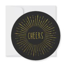Invitation Faux Gold pour le Nouvel An