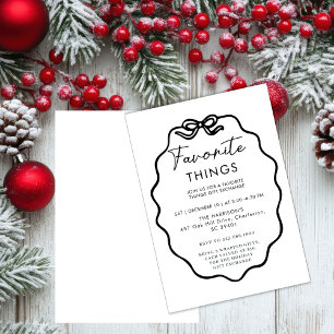 Invitation Favoris Fête - Mignonne et Festive B