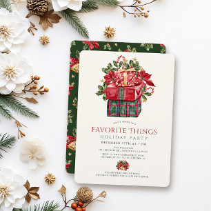 Invitation Favoris présente Noël Fête Fête