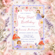 Fée Capricieuse 1er Anniversaire Filles Florales