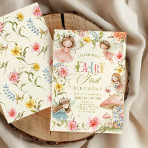 Fée Colorée Premier Anniversaire Jardin Enchanté