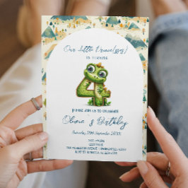 Invitation Fée Conte Enchantant 4e anniversaire fête