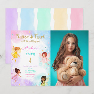 Invitation Fée d'anniversaire 4e photo