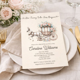 Invitation Fée de conte de fées Cheval & Carrosse Mariage Sho