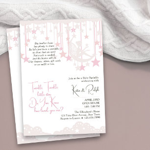 Invitation Fée de la comptine à la petite étoile Bébé Sprinkl
