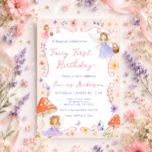 Fée de la fleur sauvage fantaisiste Premier 1er an